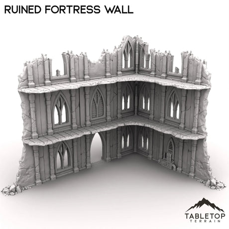 Tabletop Terrain Ruins Ruined Fortress Wall