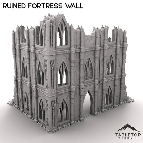 Tabletop Terrain Ruins Ruined Fortress Wall