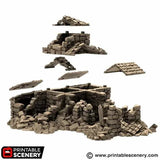 Tabletop Terrain Ruins Ruined French Mausoleum - Country & King - Fantasy Historical Ruins