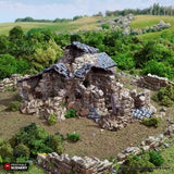 Tabletop Terrain Ruins Ruined French Mausoleum - Country & King - Fantasy Historical Ruins