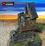 Tabletop Terrain Ruins Ruined Governor's Mansion - Fantasy Building