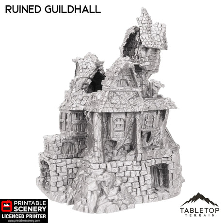 Tabletop Terrain Ruins Ruined Guildhall - Hagglethorn Hollow - Fantasy Ruins