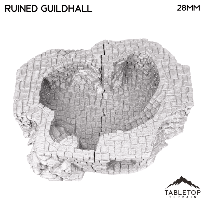 Tabletop Terrain Ruins Ruined Guildhall - Hagglethorn Hollow - Fantasy Ruins