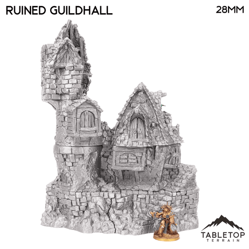 Tabletop Terrain Ruins Ruined Guildhall - Hagglethorn Hollow - Fantasy Ruins