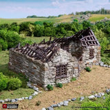 Tabletop Terrain Ruins Ruined Highland Stone Barn - Country & King - Fantasy Historical Ruins