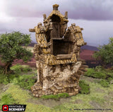 Tabletop Terrain Ruins Ruined Homestead - Hagglethorn Hollow - Fantasy Ruins