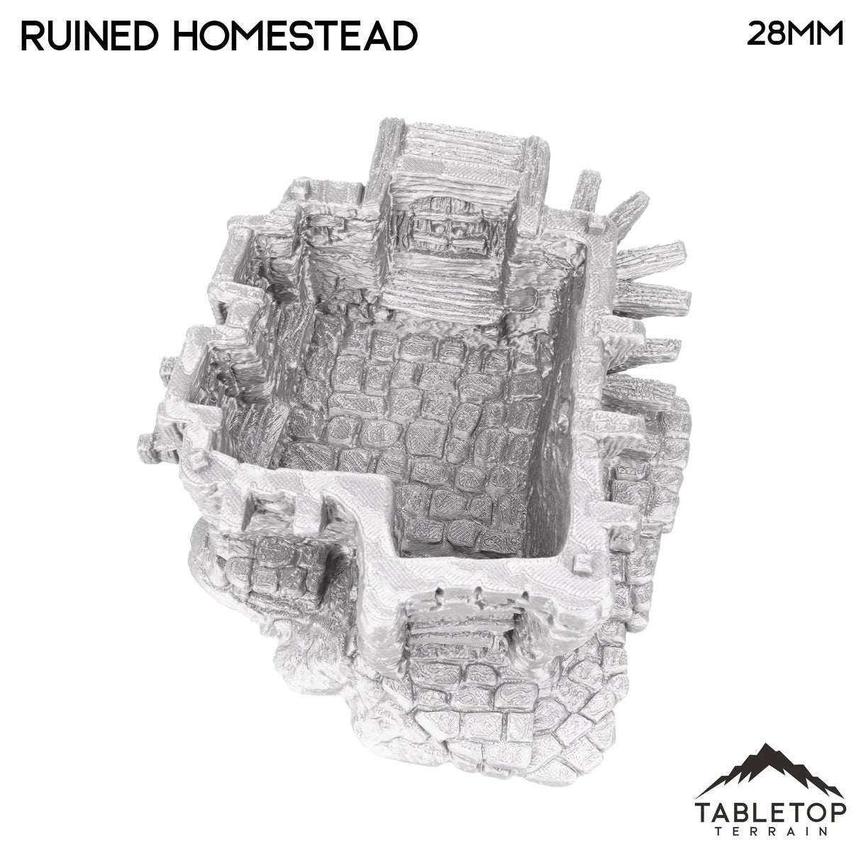 Tabletop Terrain Ruins Ruined Homestead - Hagglethorn Hollow - Fantasy Ruins