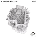 Tabletop Terrain Ruins Ruined Homestead - Hagglethorn Hollow - Fantasy Ruins