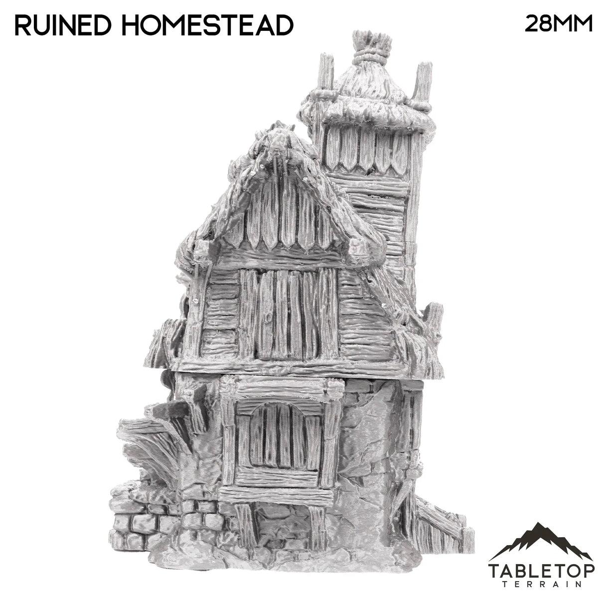 Tabletop Terrain Ruins Ruined Homestead - Hagglethorn Hollow - Fantasy Ruins
