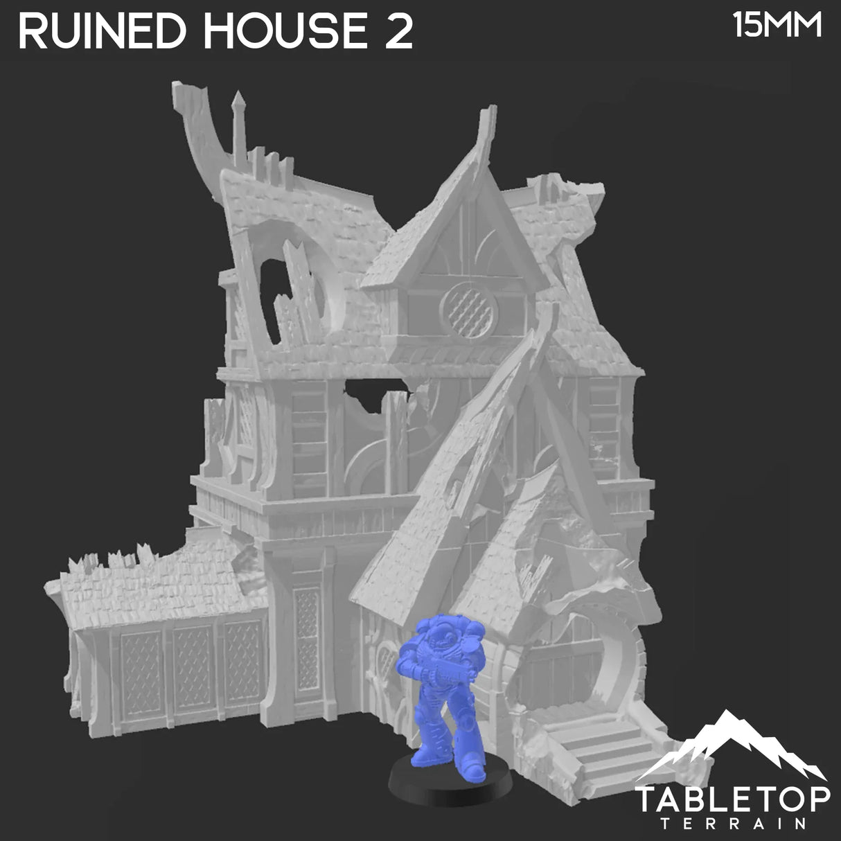 Tabletop Terrain Ruins Ruined House 2 - City of Spiritdale - Fantasy Ruins