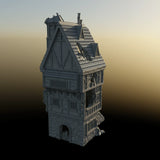 Tabletop Terrain Ruins Ruined House - City of Spiritdale - Fantasy Ruins