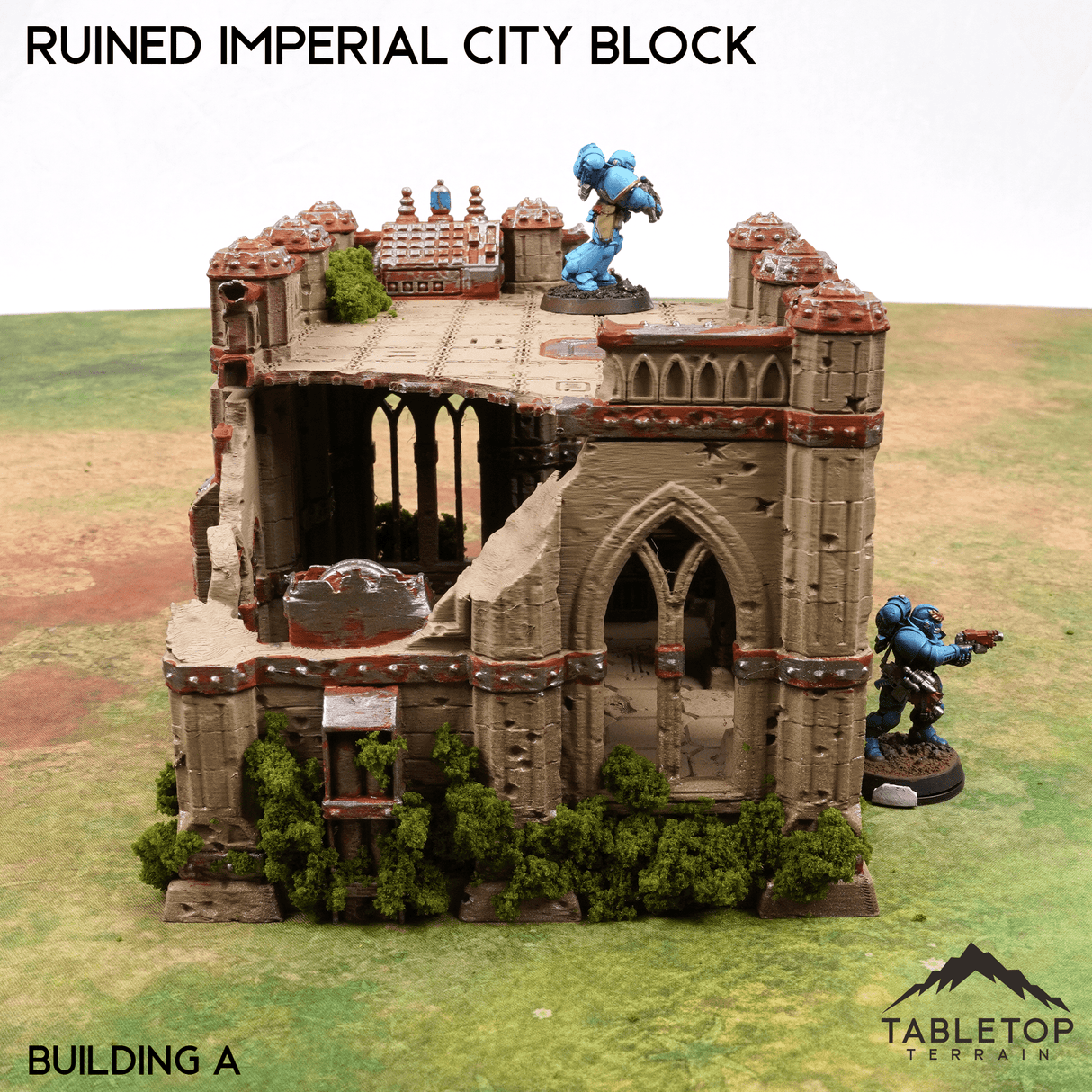 Tabletop Terrain Ruins Ruined Imperial City Block