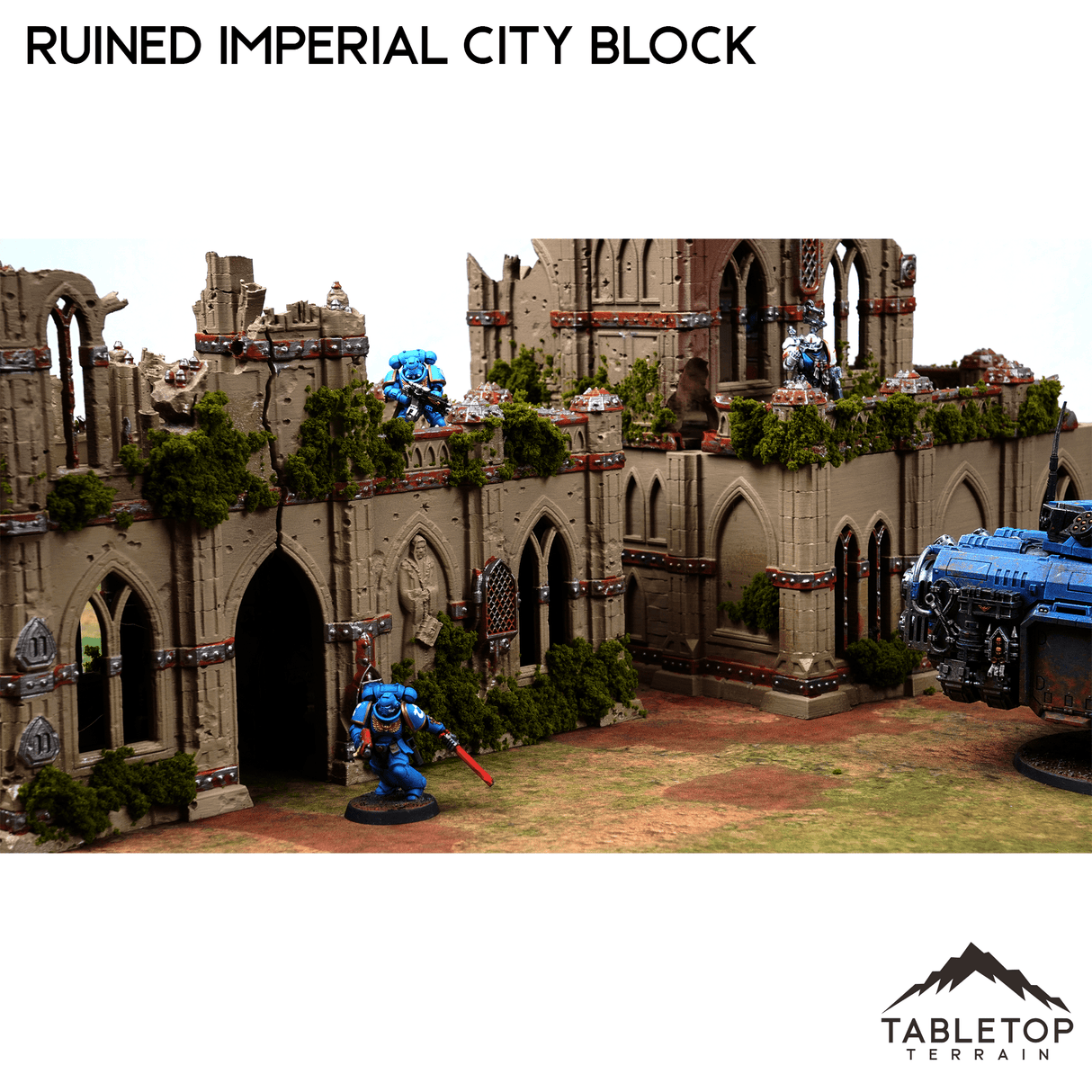 Tabletop Terrain Ruins Ruined Imperial City Block