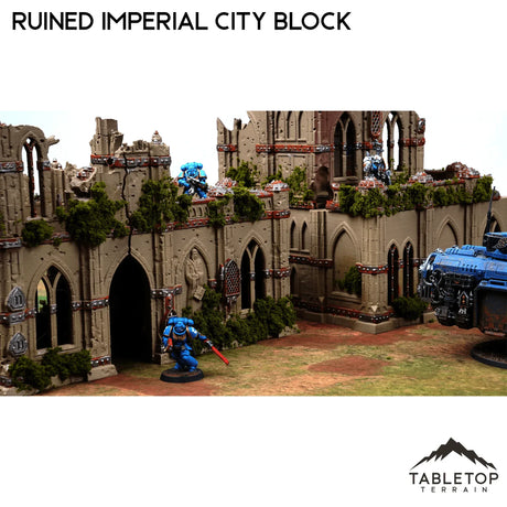 Tabletop Terrain Ruins Ruined Imperial City Block