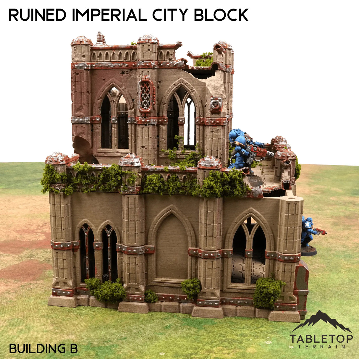 Tabletop Terrain Ruins Ruined Imperial City Block