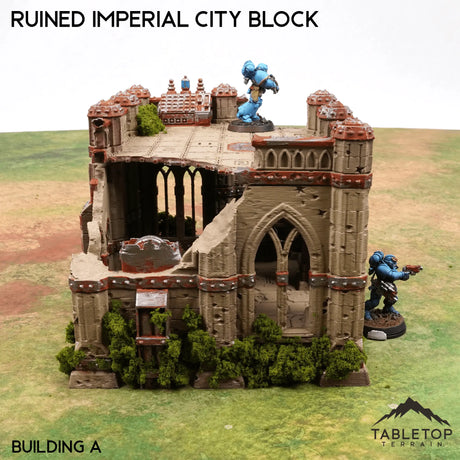 Tabletop Terrain Ruins Ruined Imperial City Block