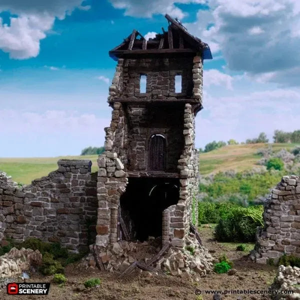 Tabletop Terrain Ruins Ruined King's Gate - Country & King - Fantasy Historical Ruins