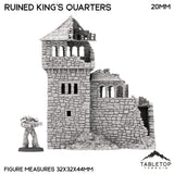 Tabletop Terrain Ruins Ruined King's Quarters - Country & King - Fantasy Historical Ruins