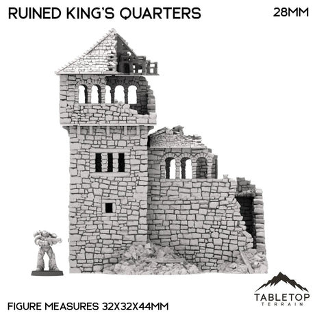 Tabletop Terrain Ruins Ruined King's Quarters - Country & King - Fantasy Historical Ruins