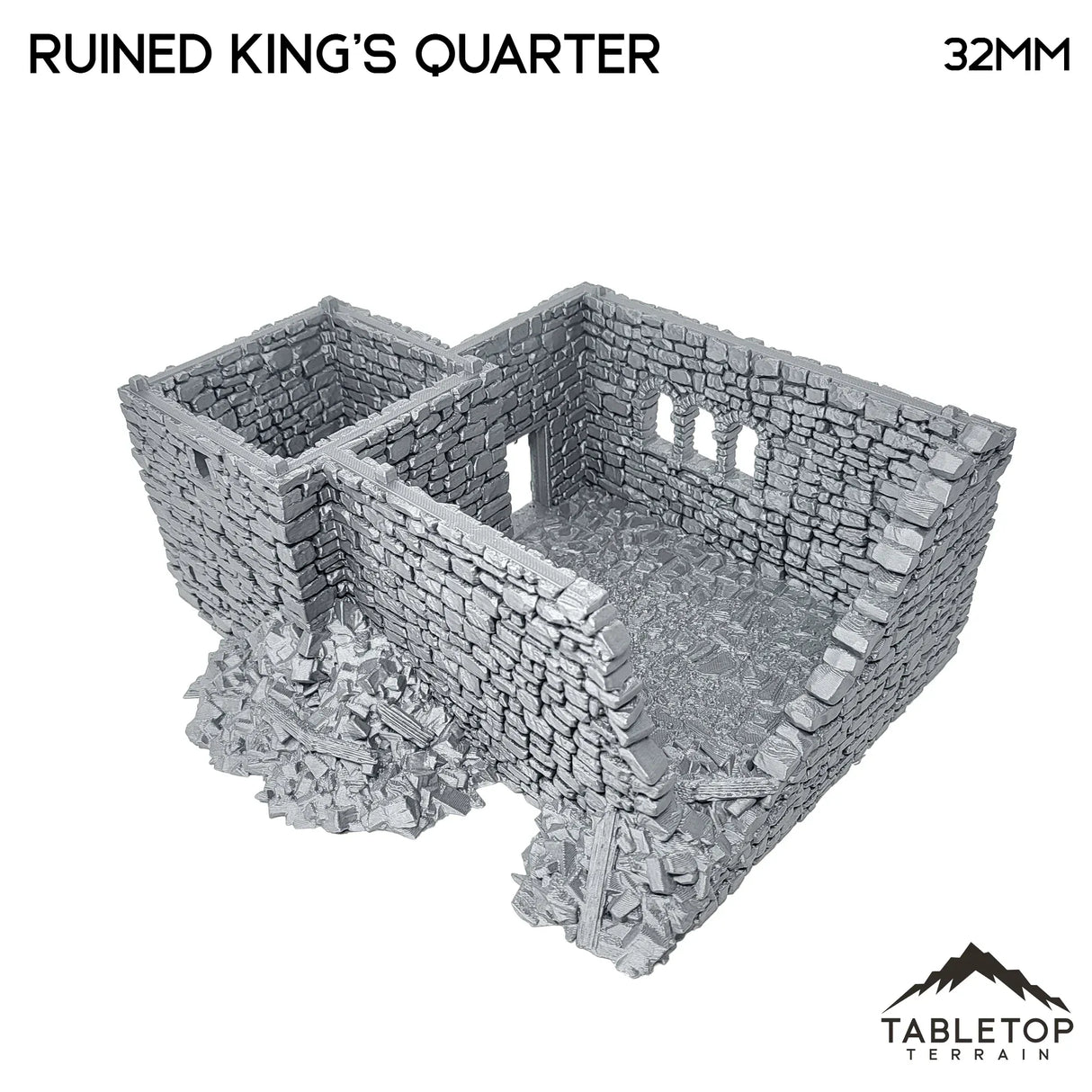 Tabletop Terrain Ruins Ruined King's Quarters - Country & King - Fantasy Historical Ruins