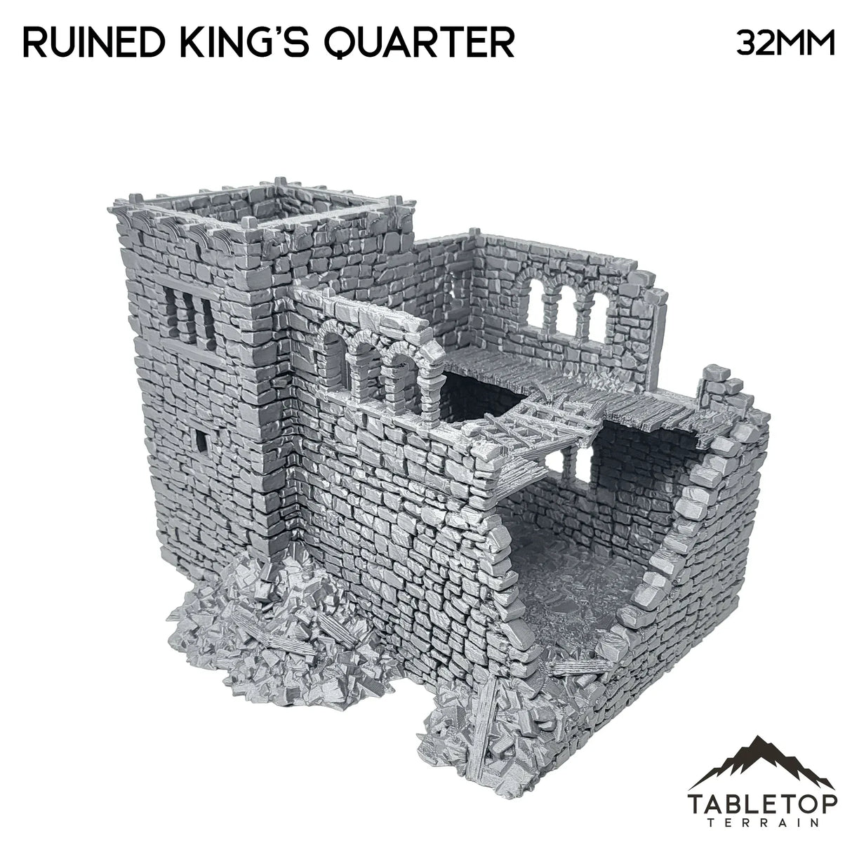 Tabletop Terrain Ruins Ruined King's Quarters - Country & King - Fantasy Historical Ruins