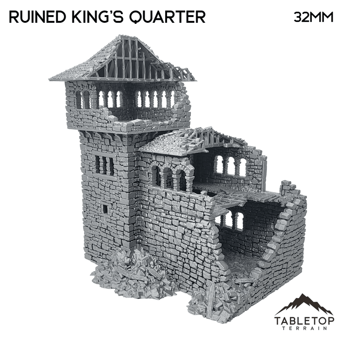 Tabletop Terrain Ruins Ruined King's Quarters - Country & King - Fantasy Historical Ruins