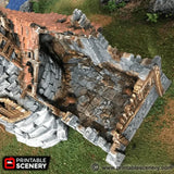 Tabletop Terrain Ruins Ruined Lighthouse - Fantasy Ruins