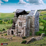 Tabletop Terrain Ruins Ruined Norman Stone Keep - Country & King - Fantasy Historical Ruins