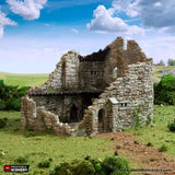 Tabletop Terrain Ruins Ruined Norman Stone Manor - Country & King - Fantasy Historical Ruins