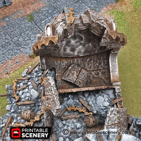 Tabletop Terrain Ruins Ruined Observatory - Fantasy Ruins