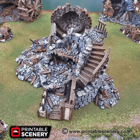 Tabletop Terrain Ruins Ruined Observatory - Fantasy Ruins