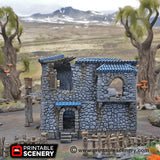 Tabletop Terrain Ruins Ruined Port Tavern - Fantasy Ruins