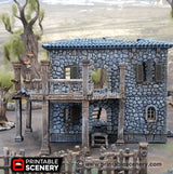 Tabletop Terrain Ruins Ruined Port Tavern - Fantasy Ruins
