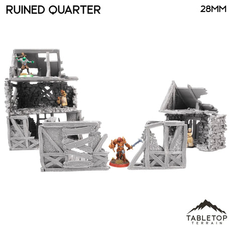 Tabletop Terrain Ruins Ruined Quarter- Fantasy Ruins