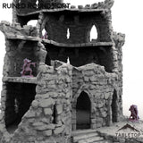 Tabletop Terrain Ruins Ruined Round Fort