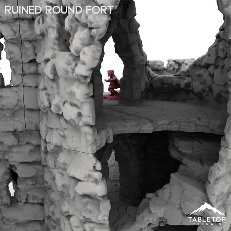 Tabletop Terrain Ruins Ruined Round Fort