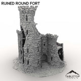 Tabletop Terrain Ruins Ruined Round Fort