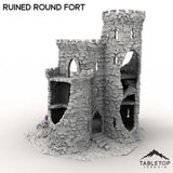 Tabletop Terrain Ruins Ruined Round Fort