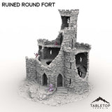 Tabletop Terrain Ruins Ruined Round Fort