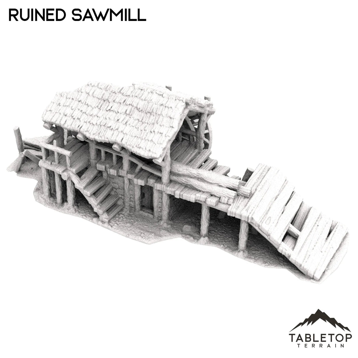 Tabletop Terrain Ruins Ruined Sawmill