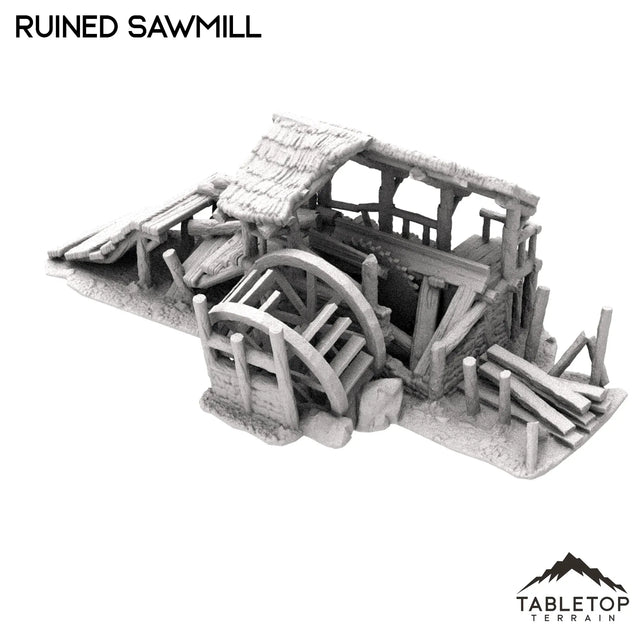 Tabletop Terrain Ruins Ruined Sawmill