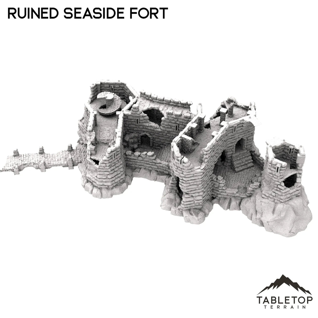 Tabletop Terrain Ruins Ruined Seaside Fort