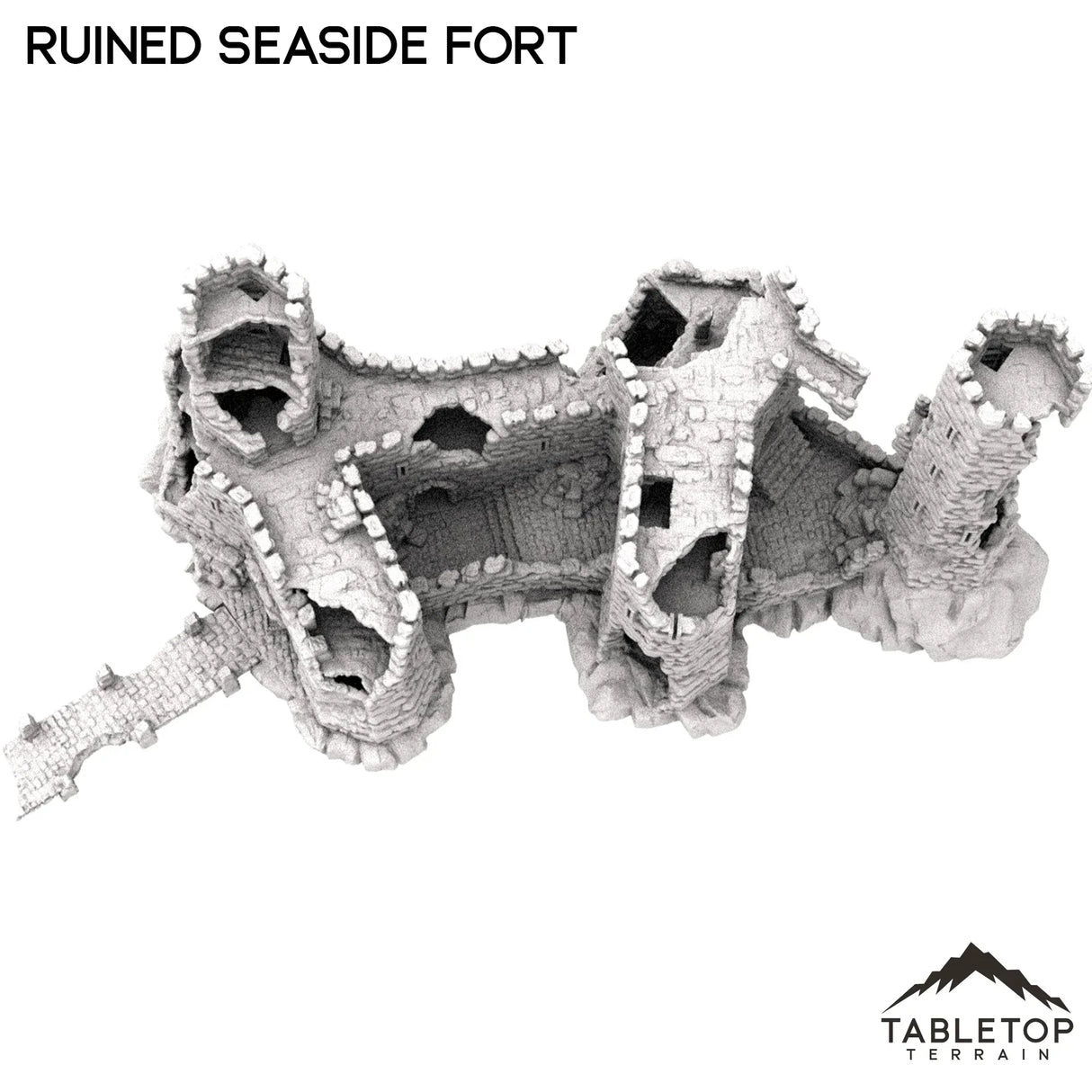 Tabletop Terrain Ruins Ruined Seaside Fort