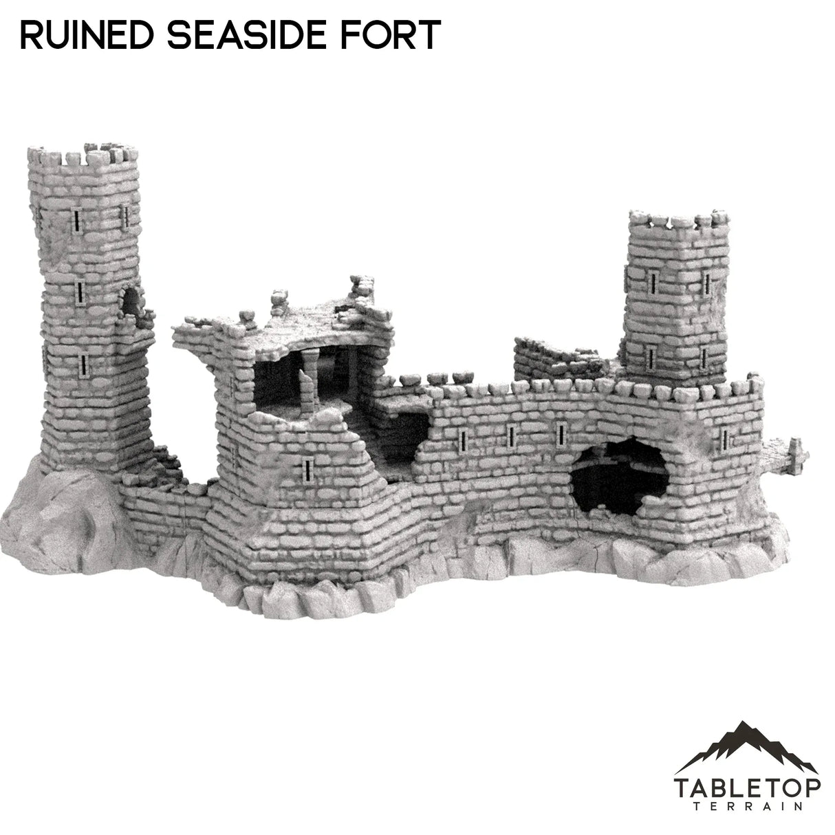 Tabletop Terrain Ruins Ruined Seaside Fort