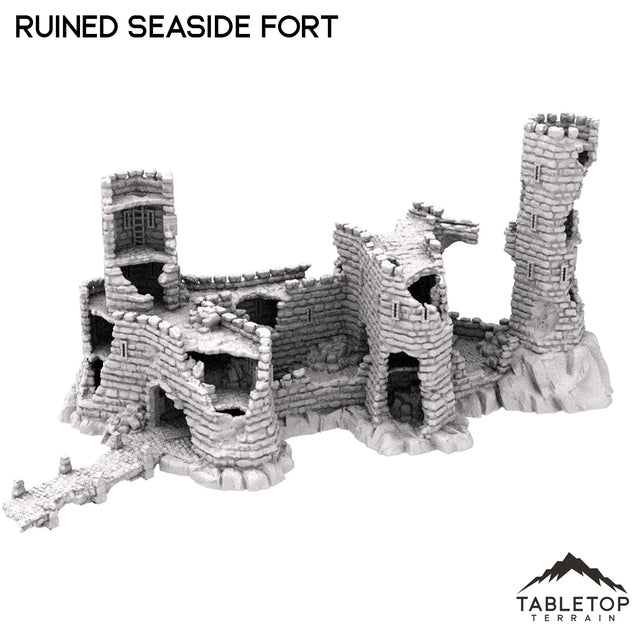 Tabletop Terrain Ruins Ruined Seaside Fort