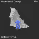 Tabletop Terrain Ruins Ruined Small Cottage - Fantasy Ruins