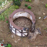 Tabletop Terrain Ruins Ruined Small Round House - Country & King - Fantasy Historical Building