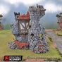 Tabletop Terrain Ruins Ruined Sorcerer's Tower - Fantasy Ruins