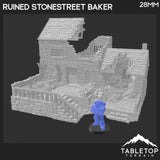 Tabletop Terrain Ruins Ruined Stonestreet Bakers - Country & King - Fantasy Historical Ruins