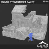 Tabletop Terrain Ruins Ruined Stonestreet Bakers - Country & King - Fantasy Historical Ruins
